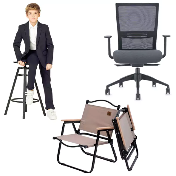 White Background in chair photo for amazon image editing service